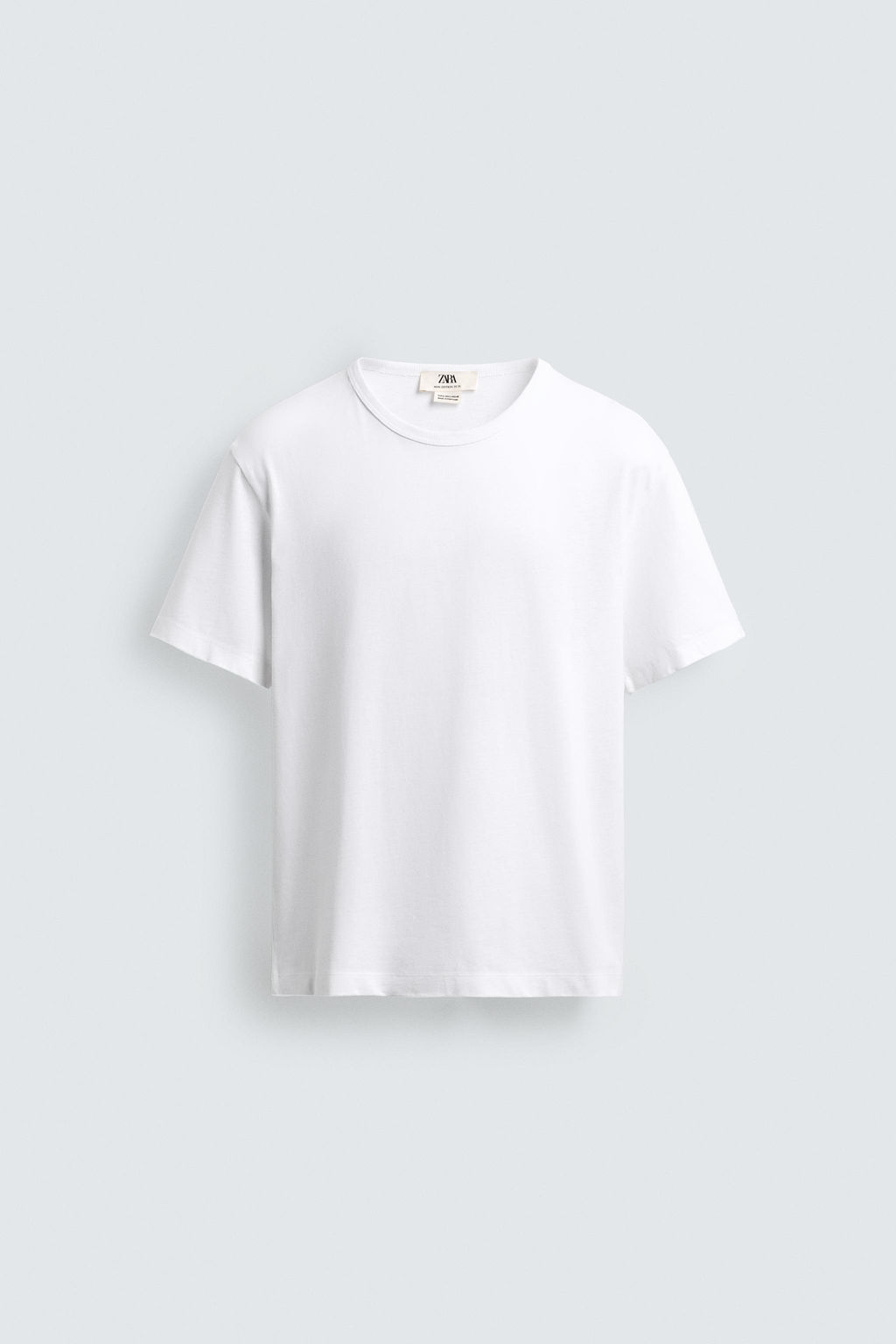 CAMISETA REGULAR FIT / Blanco - Zara фото 7