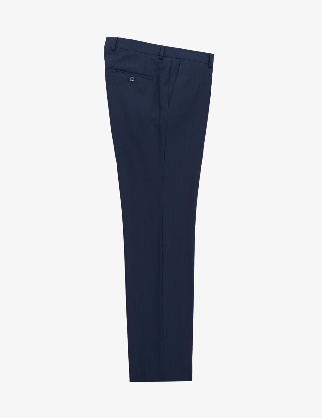 Lacivert Slim Fit Y_n _pek Kar___ml_ K_rlang__ Yaka Kruvaze Tak_m Elbise