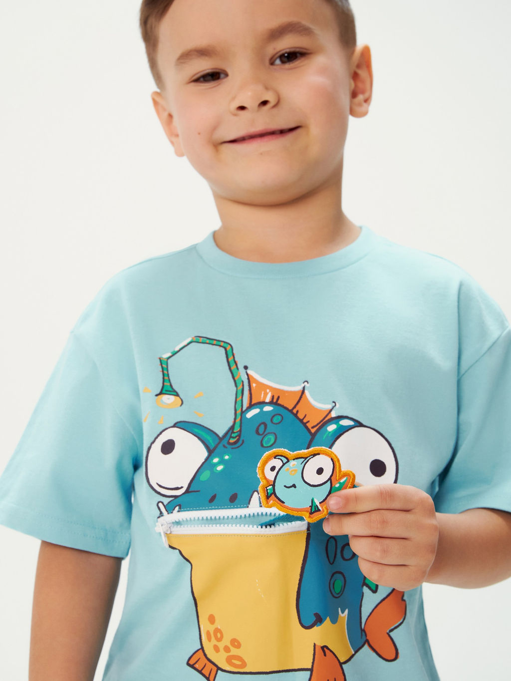 ACOOLA / Футболка детская для мальчиков Piranha голубой фото 5