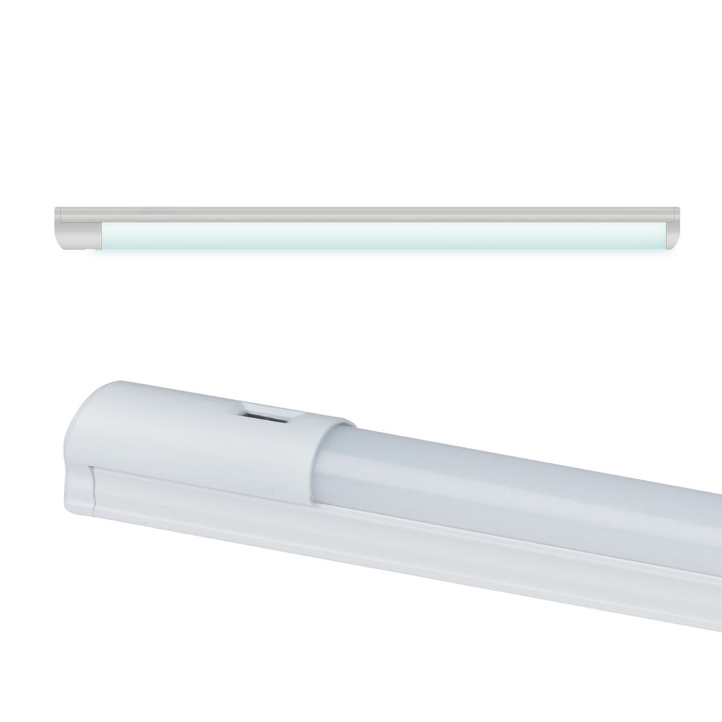 ULI-L24-8W/4200K SENSOR IP20 WHITE Светильник линейный светодиодный (аналог Т8), с бесконтактным выключателем. 560х28х42мм. Белый свет. 600Lm. Корпус белый. TM Uniel.