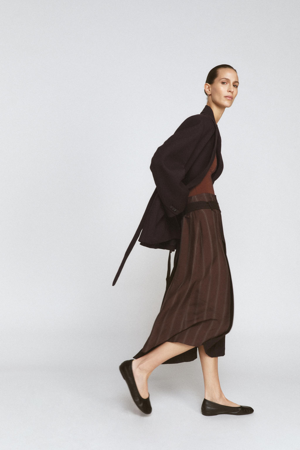 BLAZER 100% LANA CINTUR?N ZW COLLECTION LIMITED EDITION / Khaki - Zara фото 5