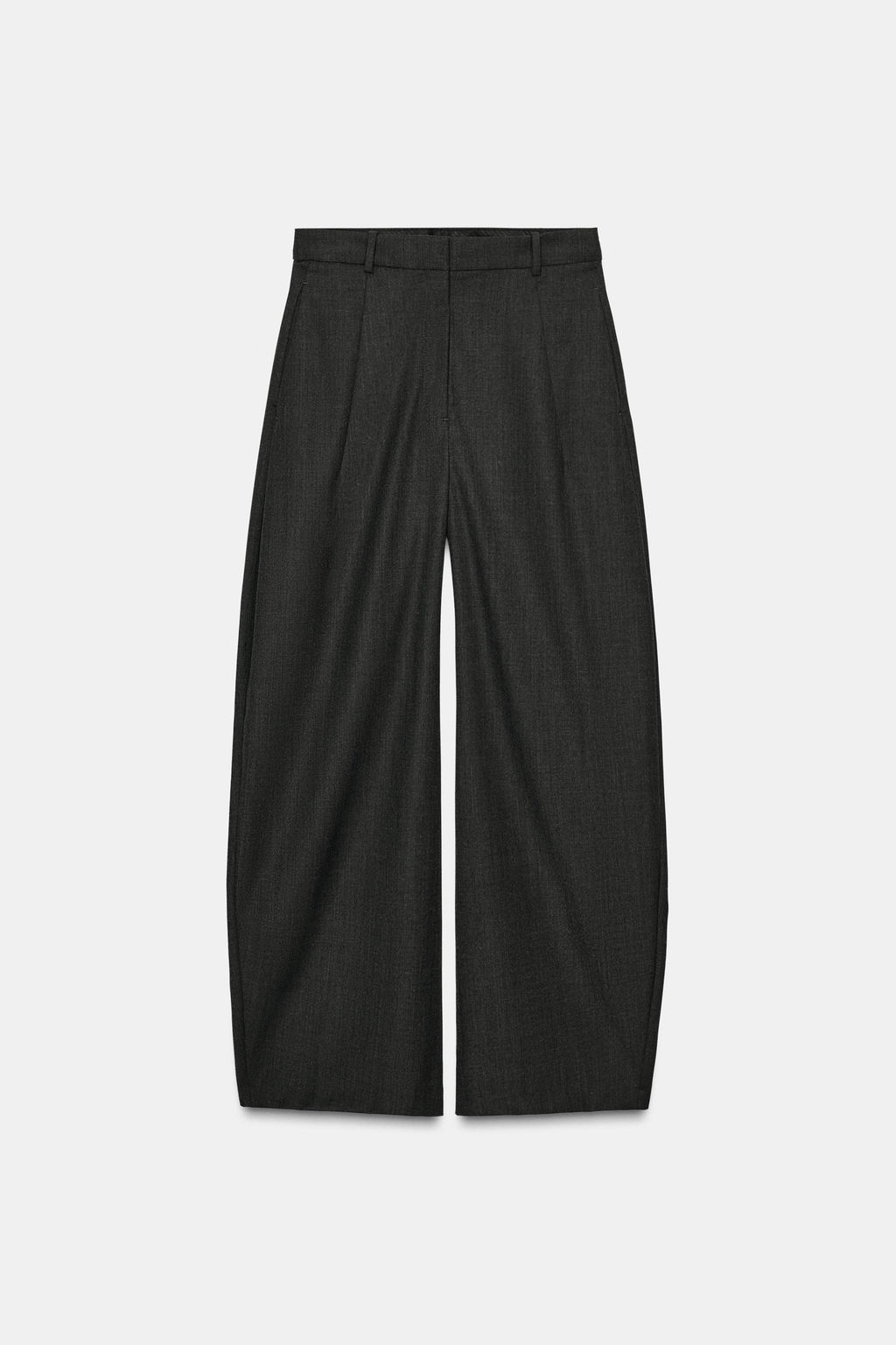 ZW COLLECTION BALLOON TROUSERS WITH WOOL - Zara фото 6