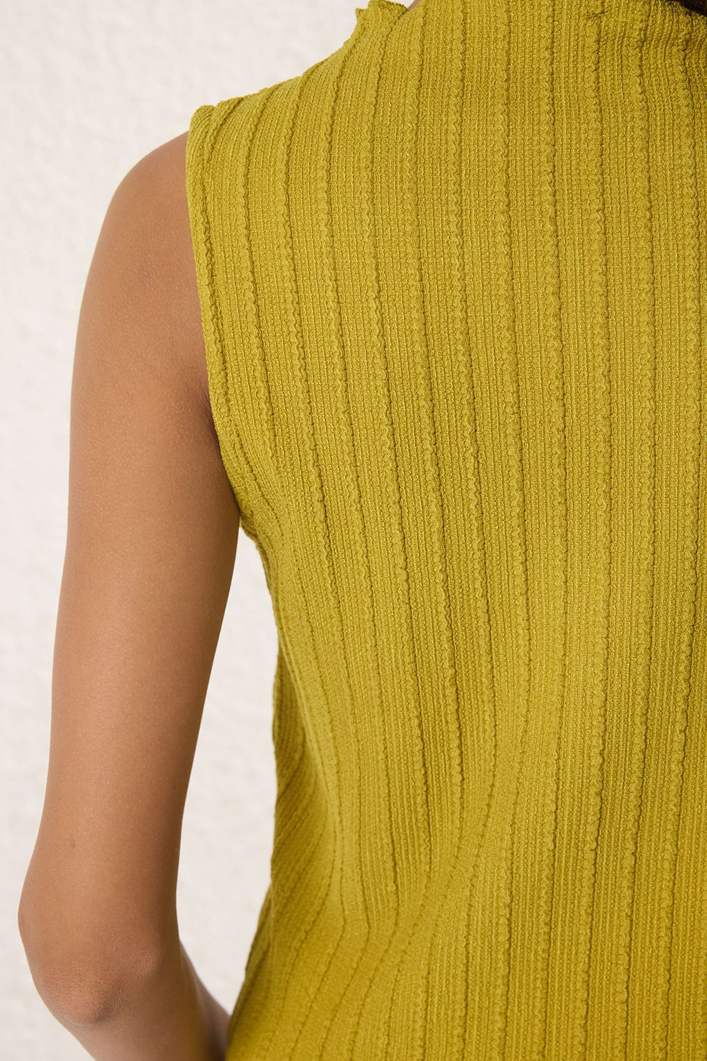 Trendyolmilla Antrasit Dokulu S?f?r Kol Regular/Normal Kesim Orme Bluz TWOSS25BZ00533  фото 9