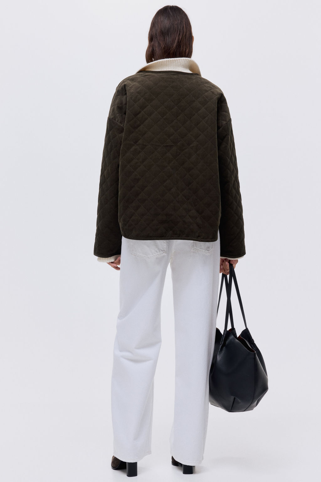 Chaqueta oversize de pana con dise?o guateado - H&m фото 7