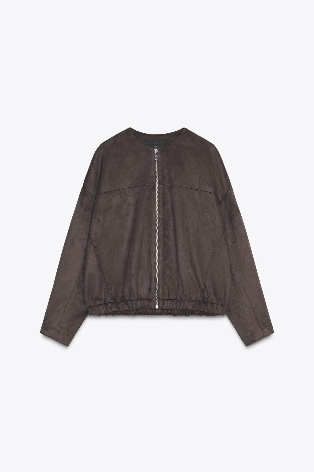 FAUX SUEDE BOMBER JACKET - Zara фото 7