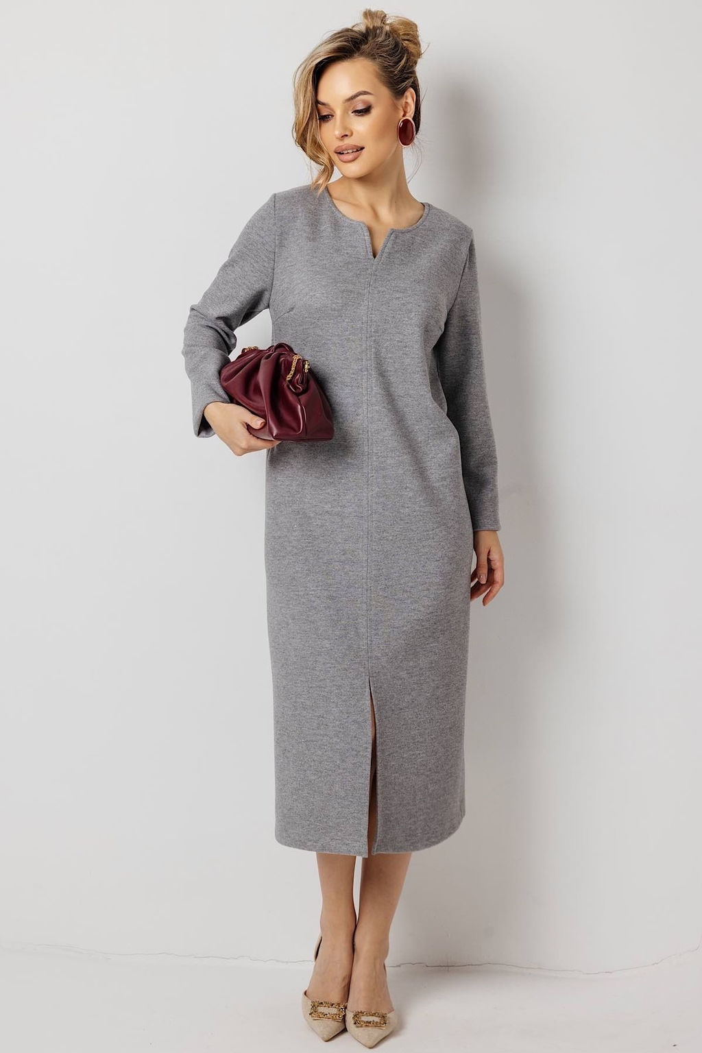 Платье женское 6155Н/08/Серый
