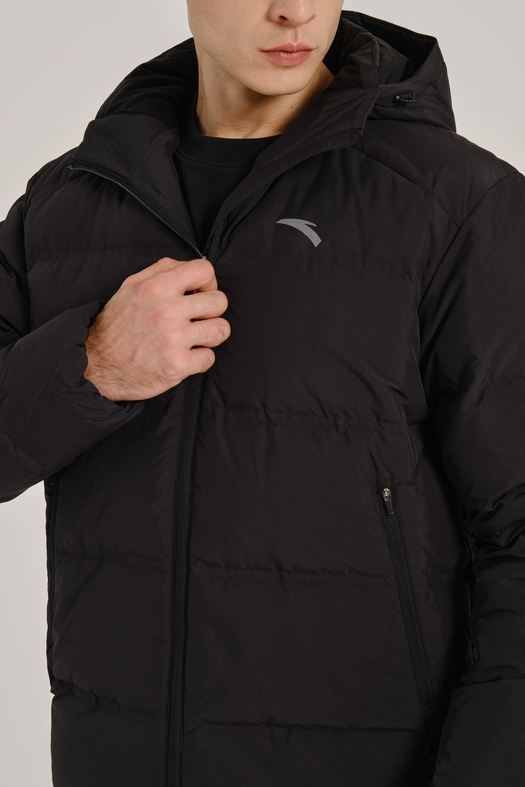 Пуховик короткий Черный TRN Down Jacket - Anta фото 8