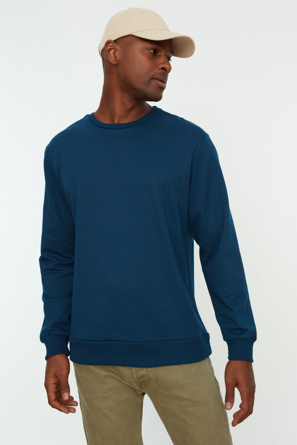 TRENDYOL MAN Haki Regular/Normal Kesim Uzun Kollu Sweatshirt TMNAW20SW0164 - Trendyolmilla фото 35