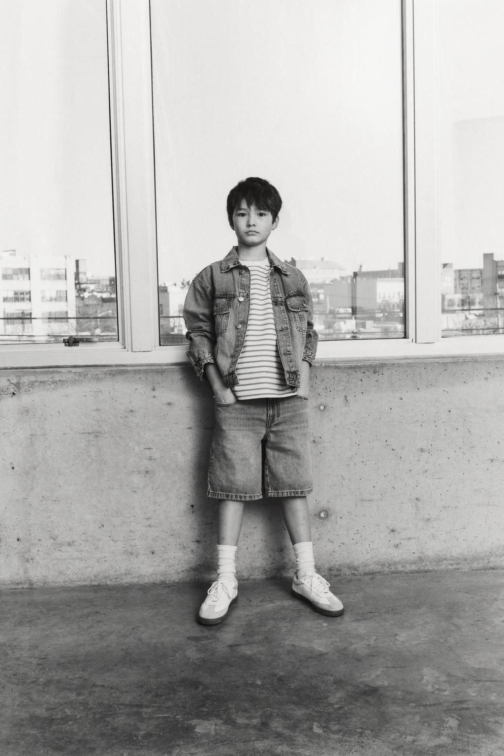 BAGGY-FIT DENIM BERMUDA SHORTS - Zara фото 3