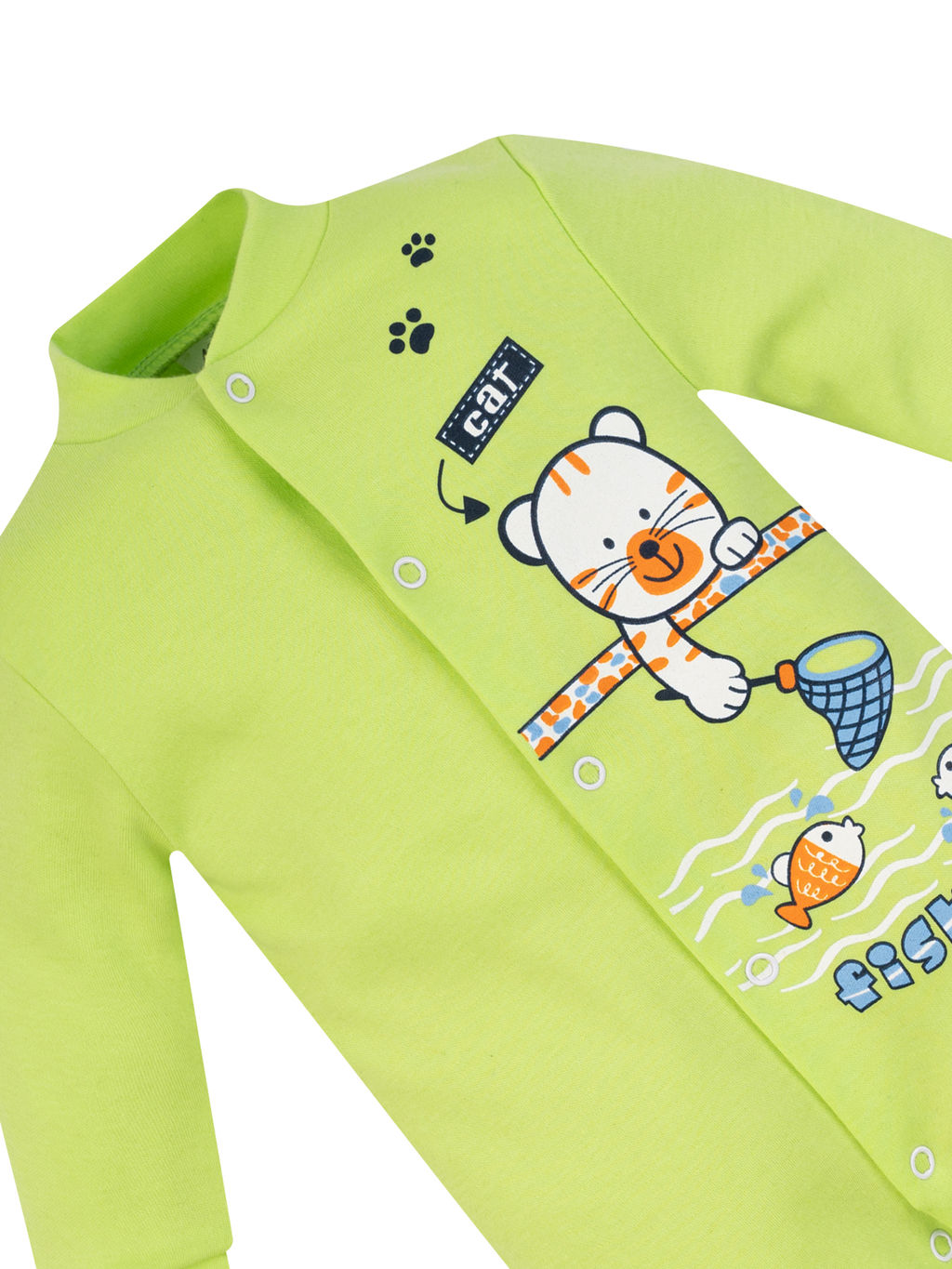 Комбинезон ясельный салатовый рыбак