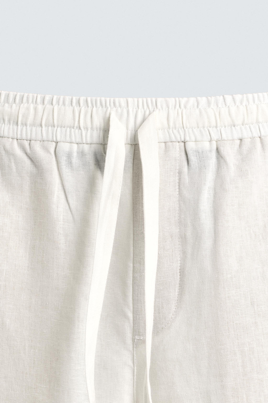 PANTAL?N RELAXED FIT 100% LINO / Blanco - Zara фото 9