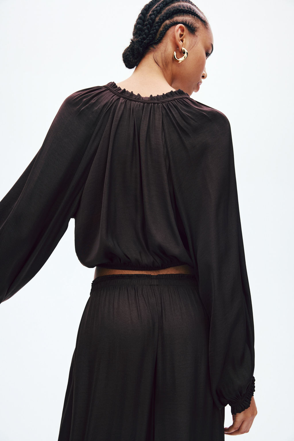 Blusa con mangas globo - H&m фото 7