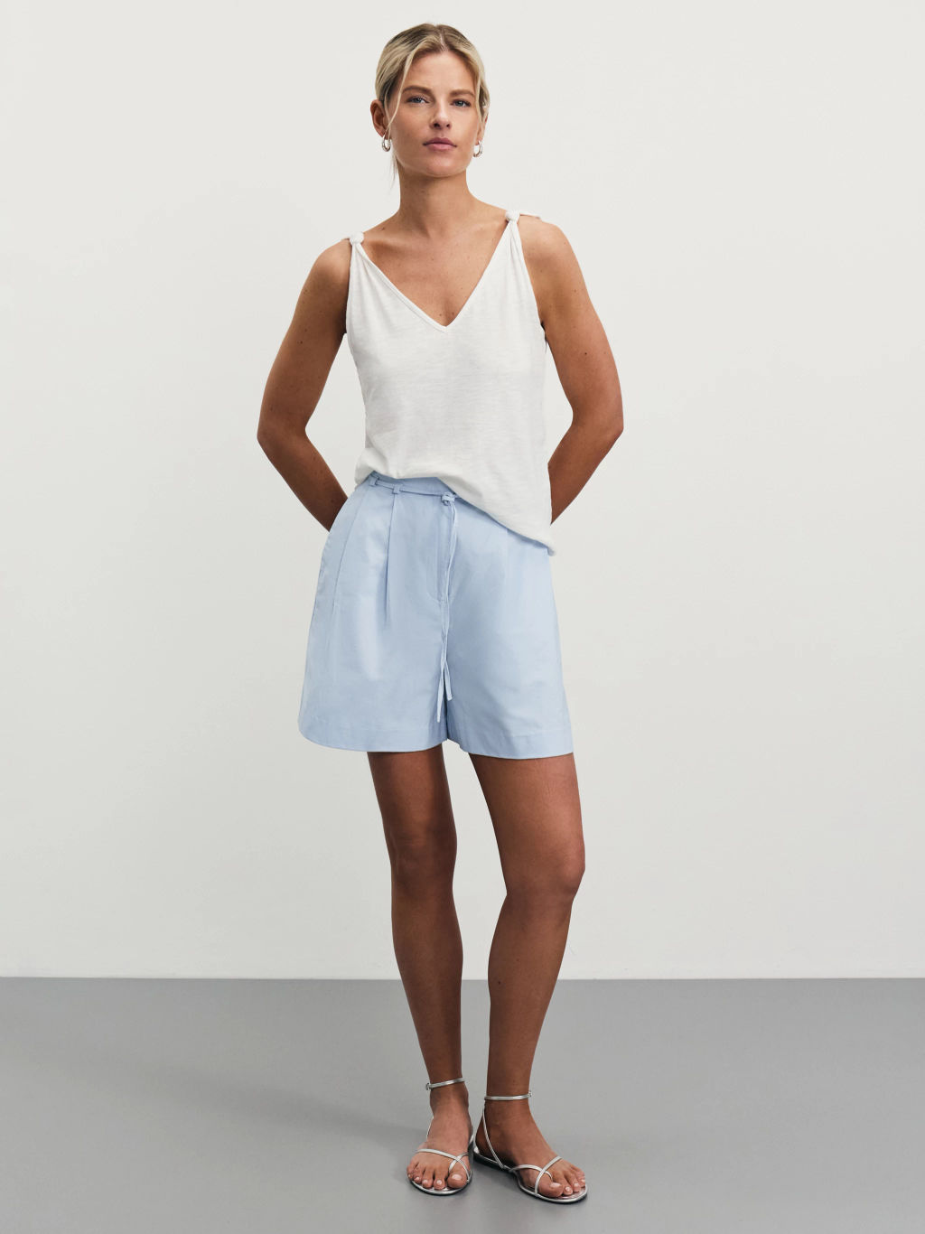 Шорты-бермуды из хлопка / Zarina  фото 2