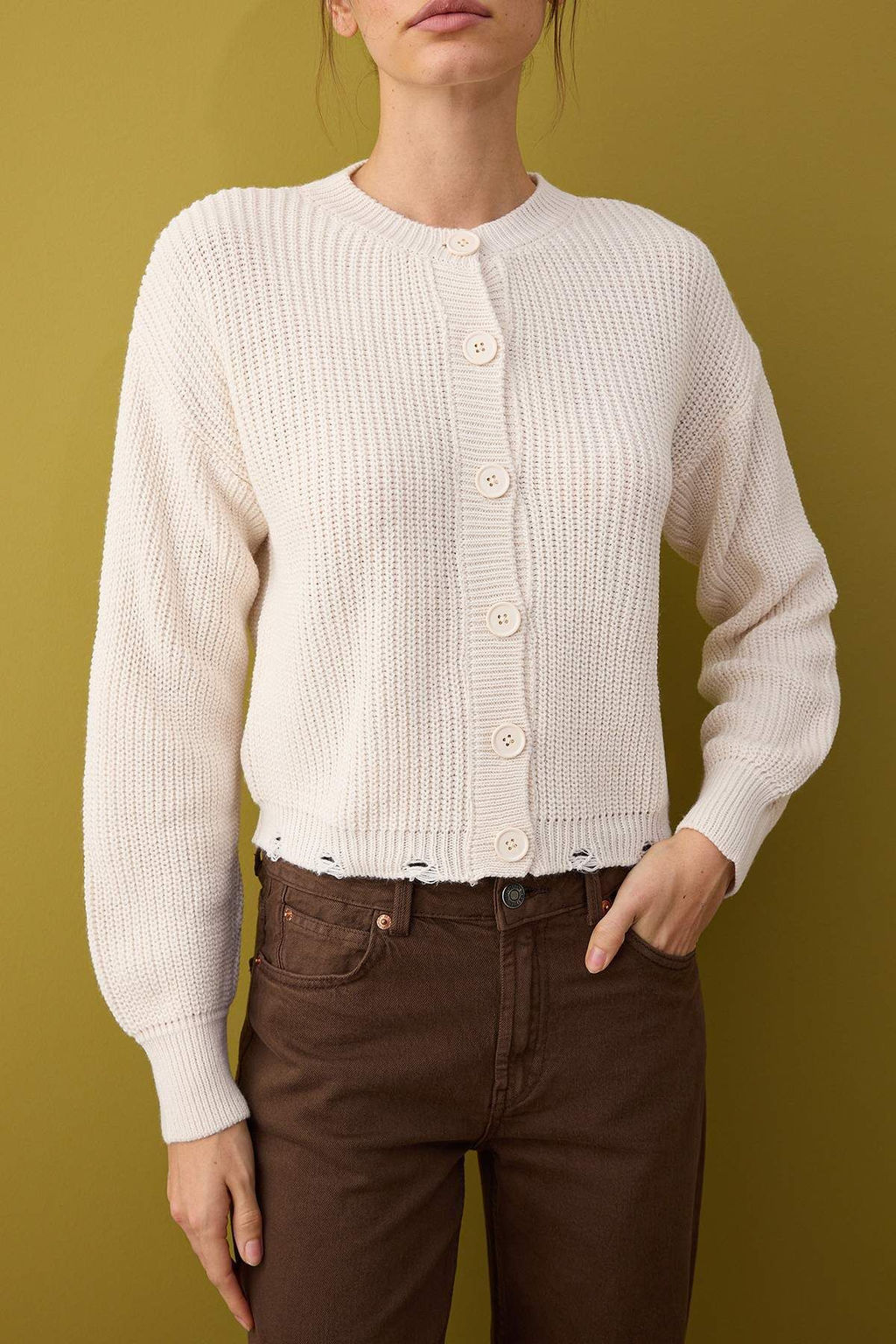 Lacivert Bisiklet Yaka Selanik Triko H?rka TWOAW26HI00123 - Trendyolmilla фото 3