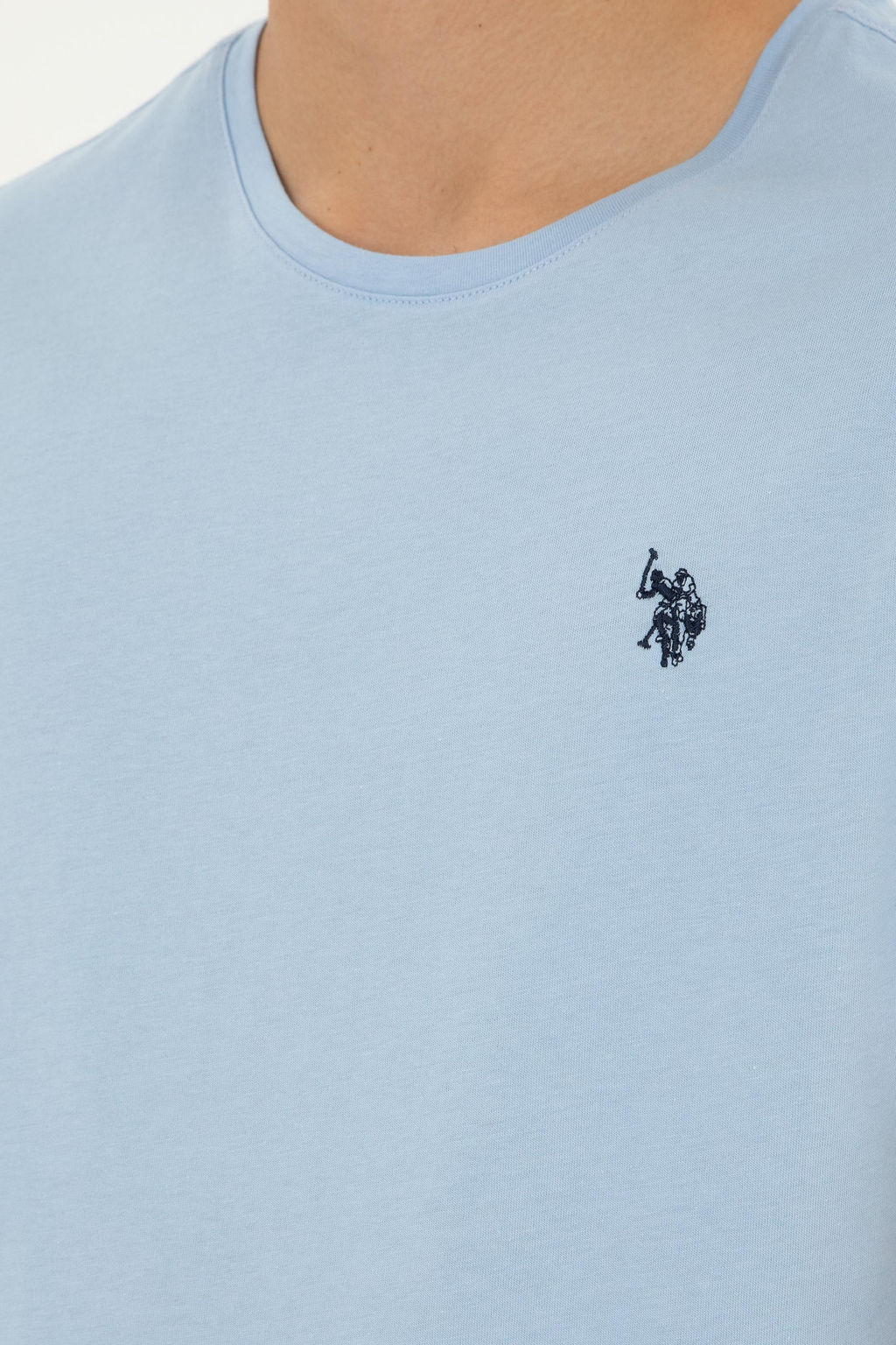 Мужская светло -голубая базовая скидка на сюрприз в корзине - U.s. polo assn фото 7