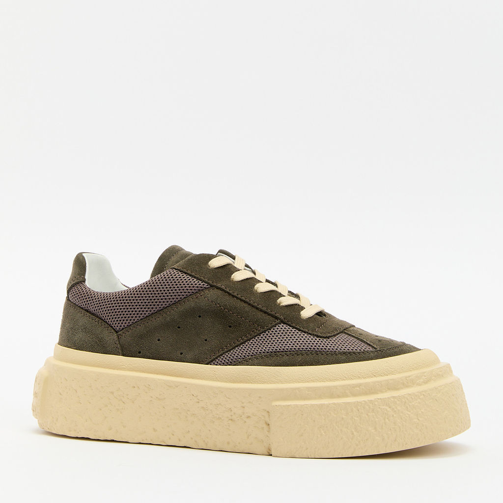Женские кеды MM6 MAISON MARGIELA Артикул 4122726, серо-зеленый