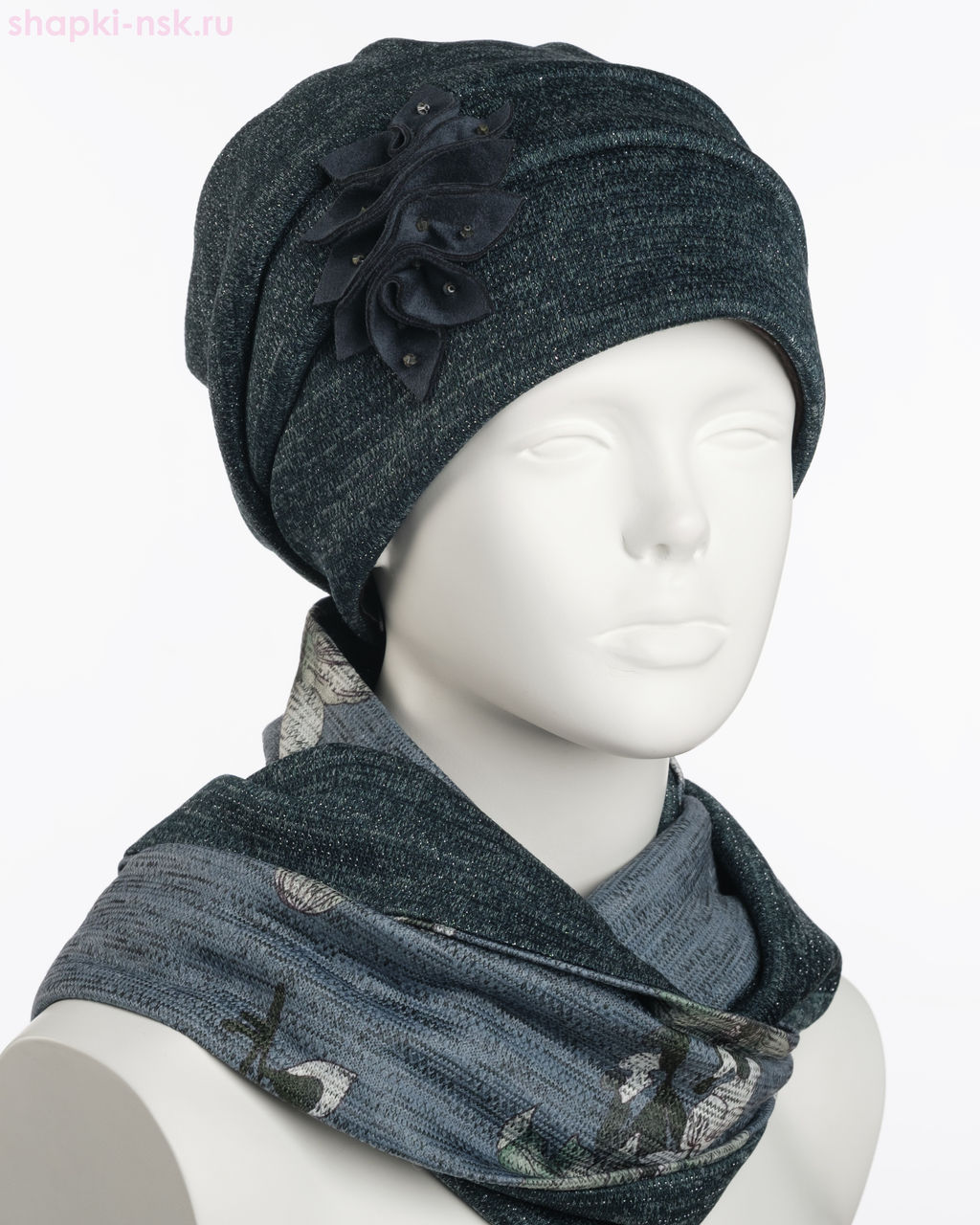 0121к СП Комплект женский флис (шапка+снуд) (56-58)