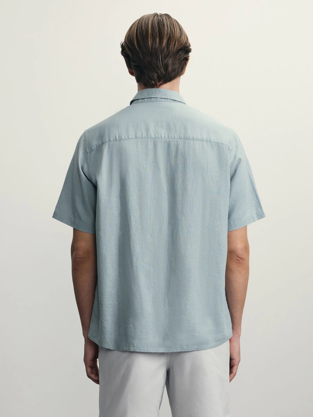 Рубашка regular fit со льном / Zarina  фото 6