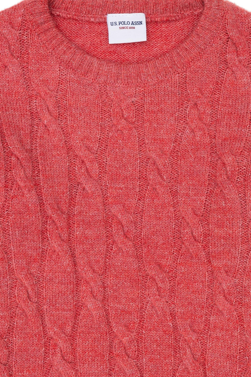 Розовый свитер для девочки - U.s. polo assn фото 9
