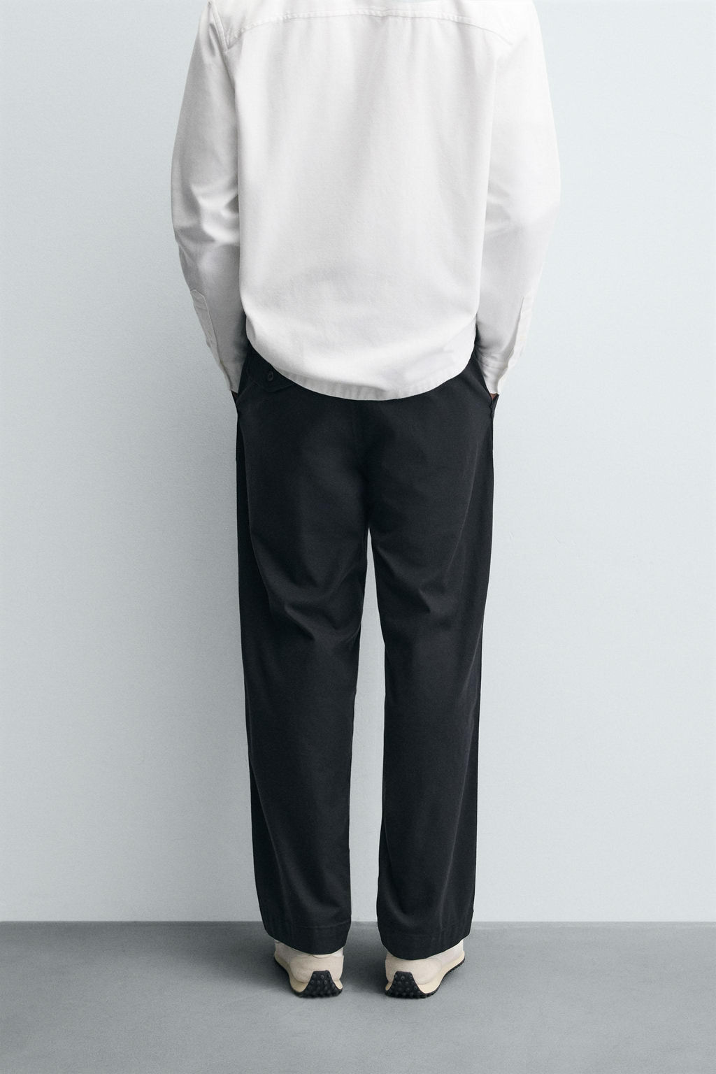 RELAXED FIT PLEATED TROUSERS - Zara фото 3