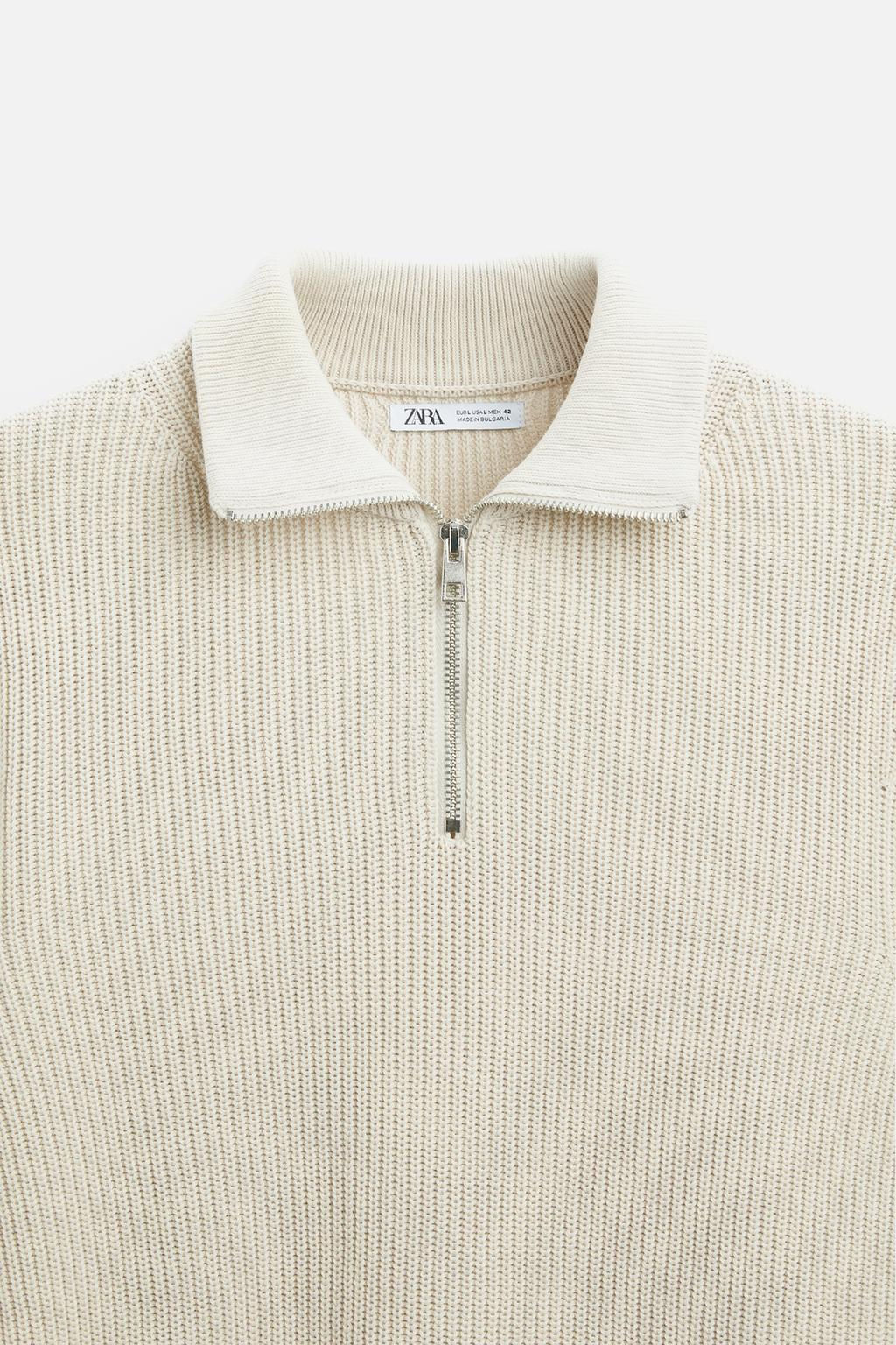 QUARTER-ZIP SWEATER - Zara фото 46