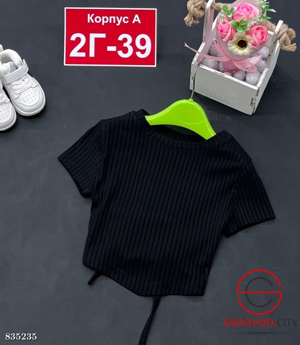 Футболка для девочки однотонная