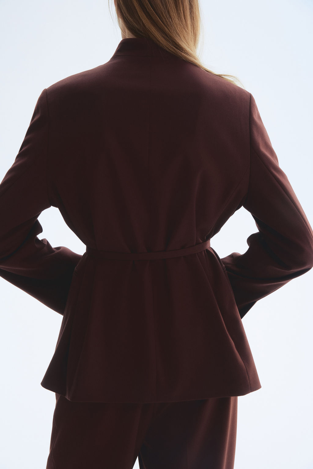 Oversized belted blazer - H&m фото 5