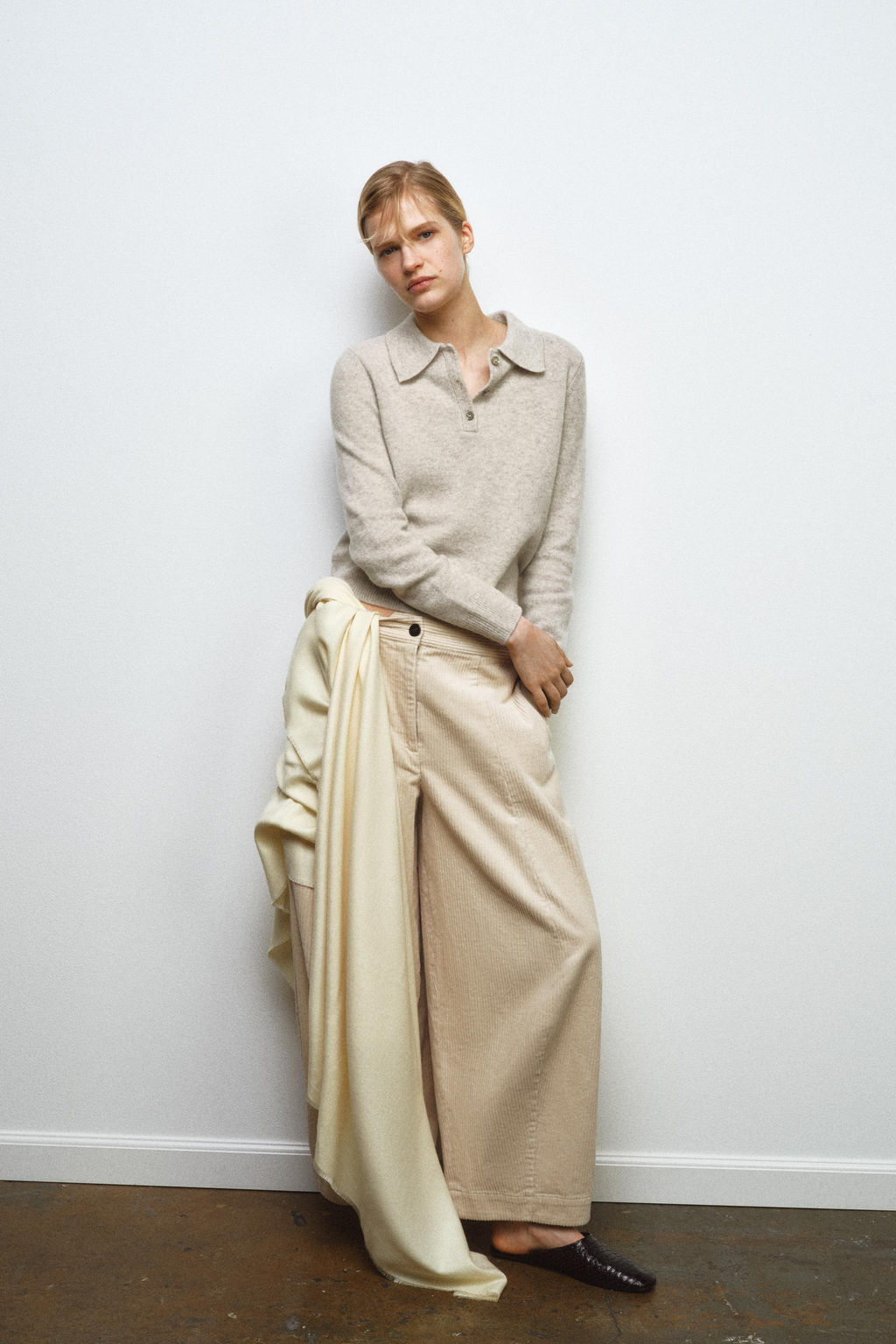 PLAIN 100% WOOL POLO SHIRT - Zara фото 4