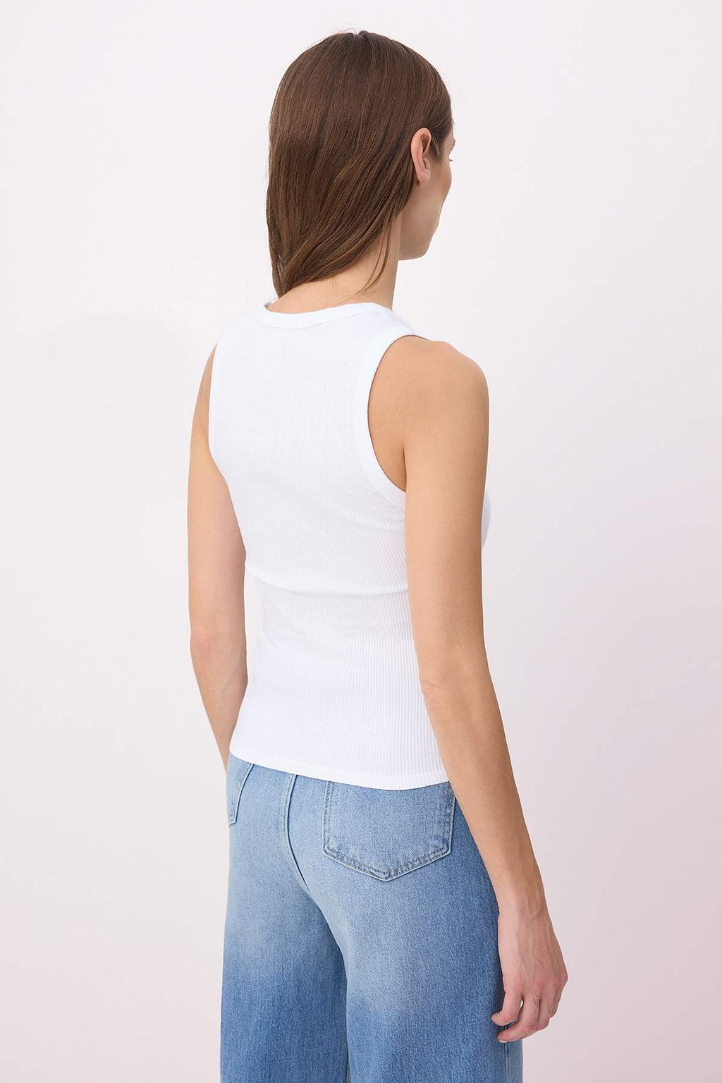 Kahverengi Fitted/Vucuda Oturan Havuz Yaka Kolsuz Fitilli Esnek Orme Atlet TWOSS26AL00062 - Trendyolmilla фото 8