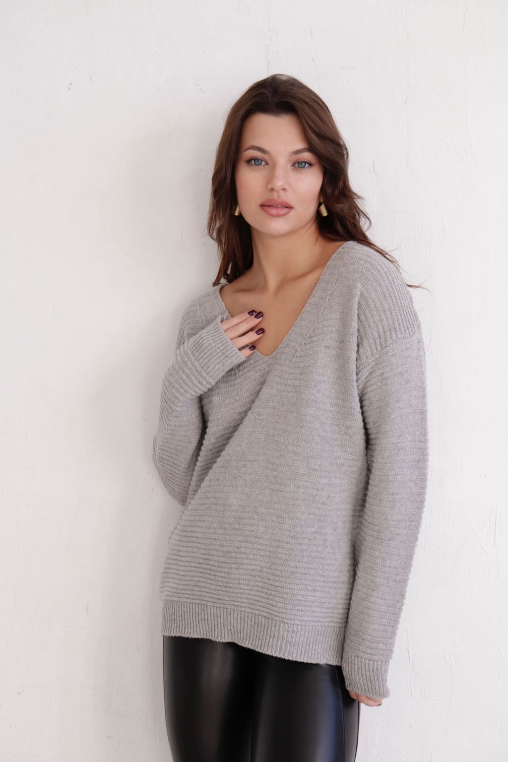 10809 Пуловер серый - Martichelli фото 16