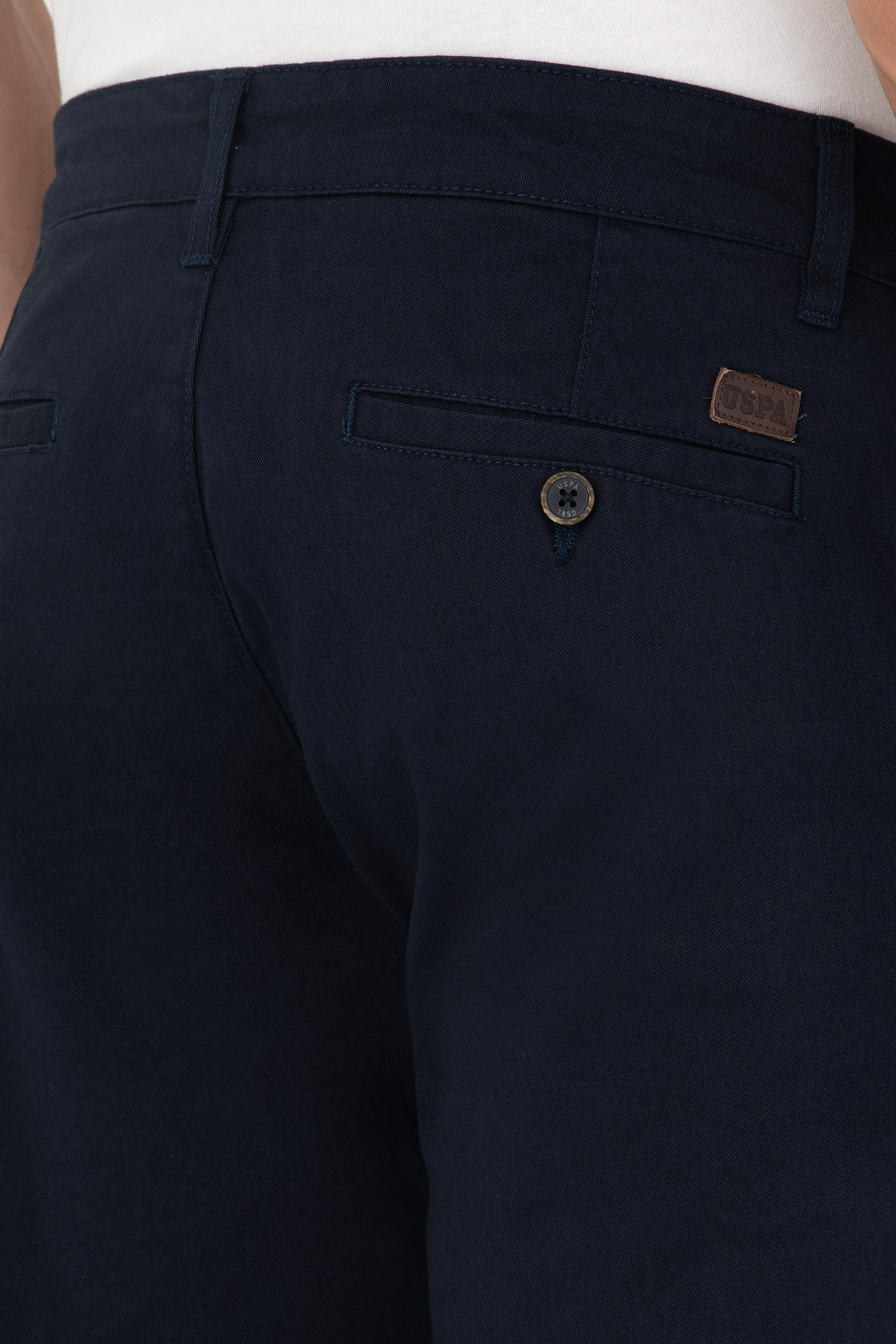 Мужские темно-синие брюки из плотной ткани/чиносы - U.s. polo assn фото 6