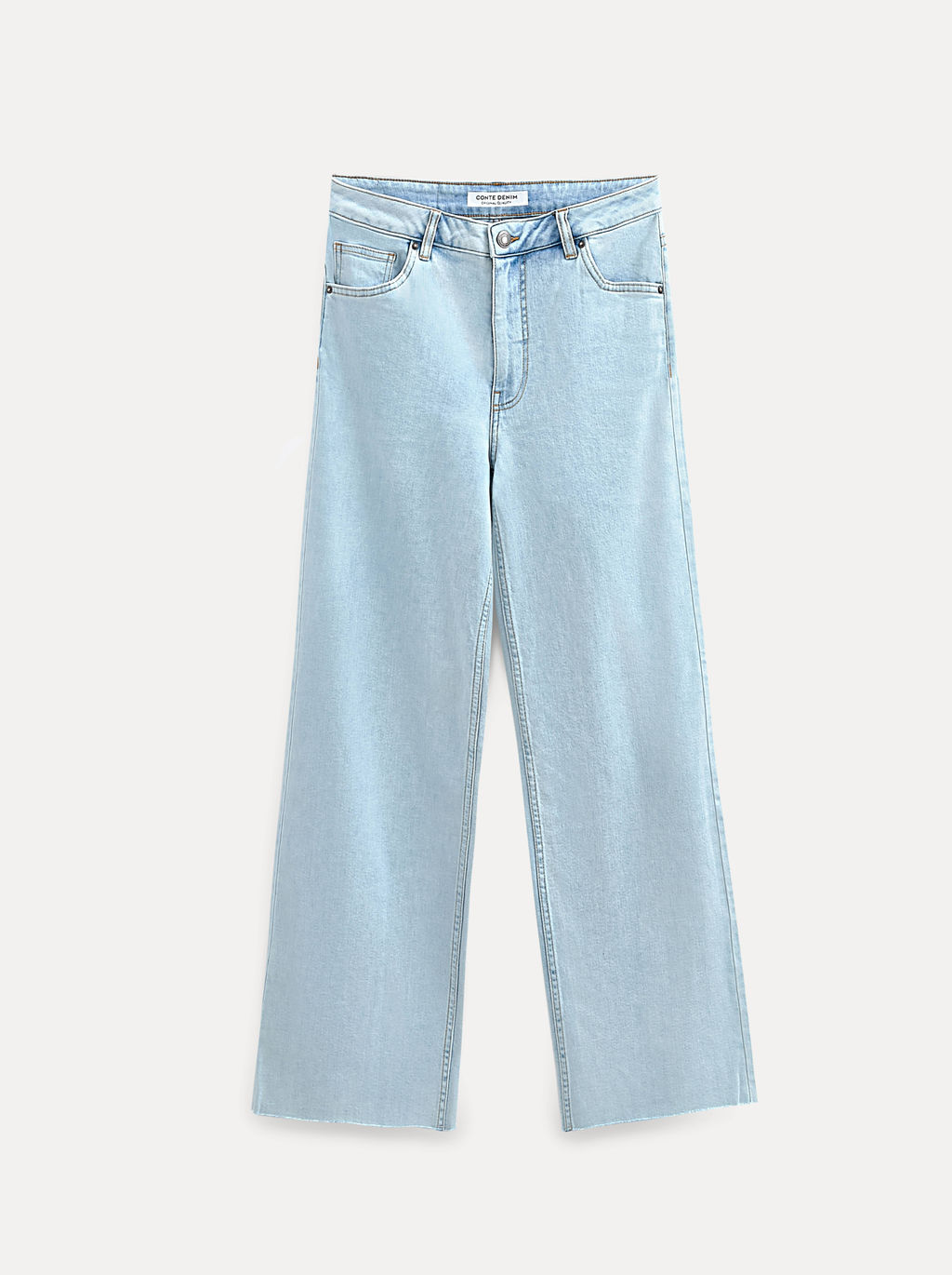 CONTE CON-784 Джинсы wide leg ULTRA-LONG небесно-голубого цвета light blue