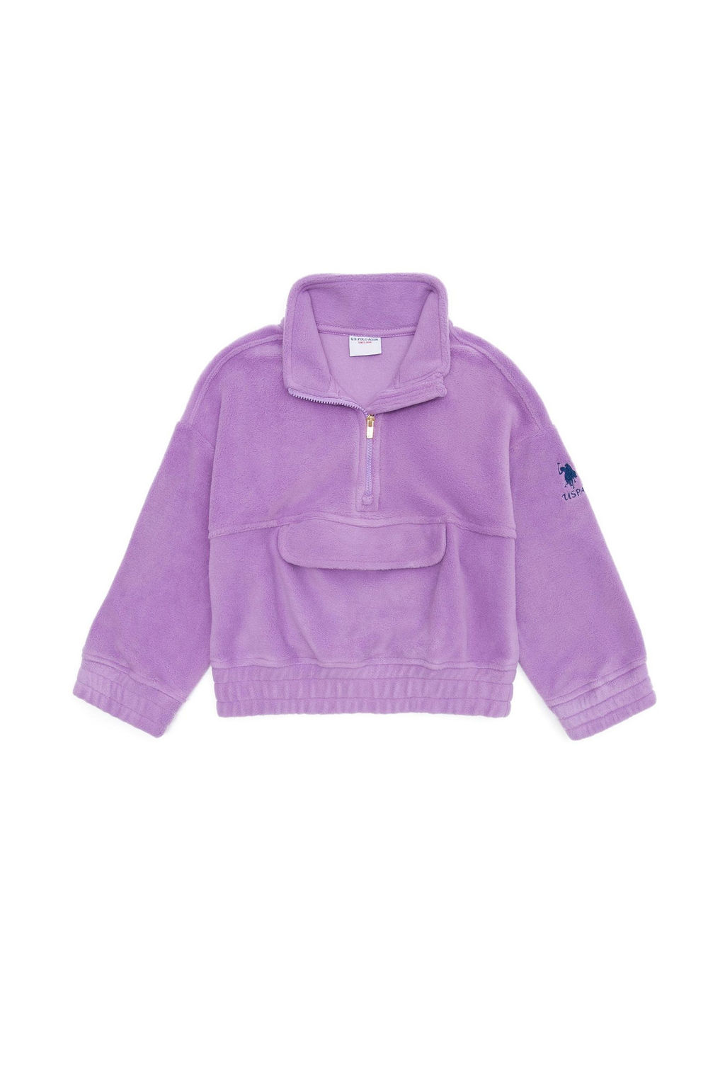 Сиреневая толстовка для девочек - U.s. polo assn фото 4