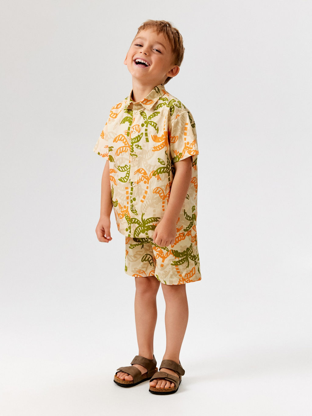 ACOOLA / Шорты детские для мальчиков Bario sho бежевый принт  фото 6