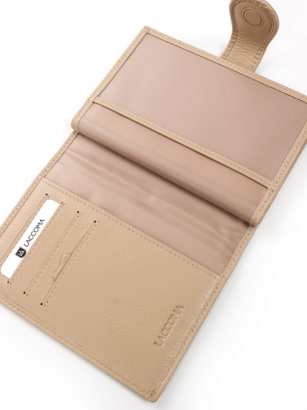 LACCOMA обложка для авто документов LA-3090-бежевый натуральная кожа