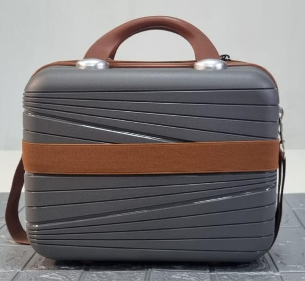 Бьюти-кейс, полипропилен, MIRONPAN 23130 Темно-серый