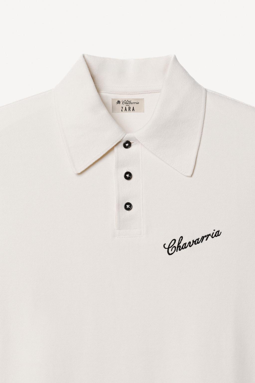 POLO SLIM FIT WILLY CHAVARRIA X ZARA / Blanco roto  фото 5