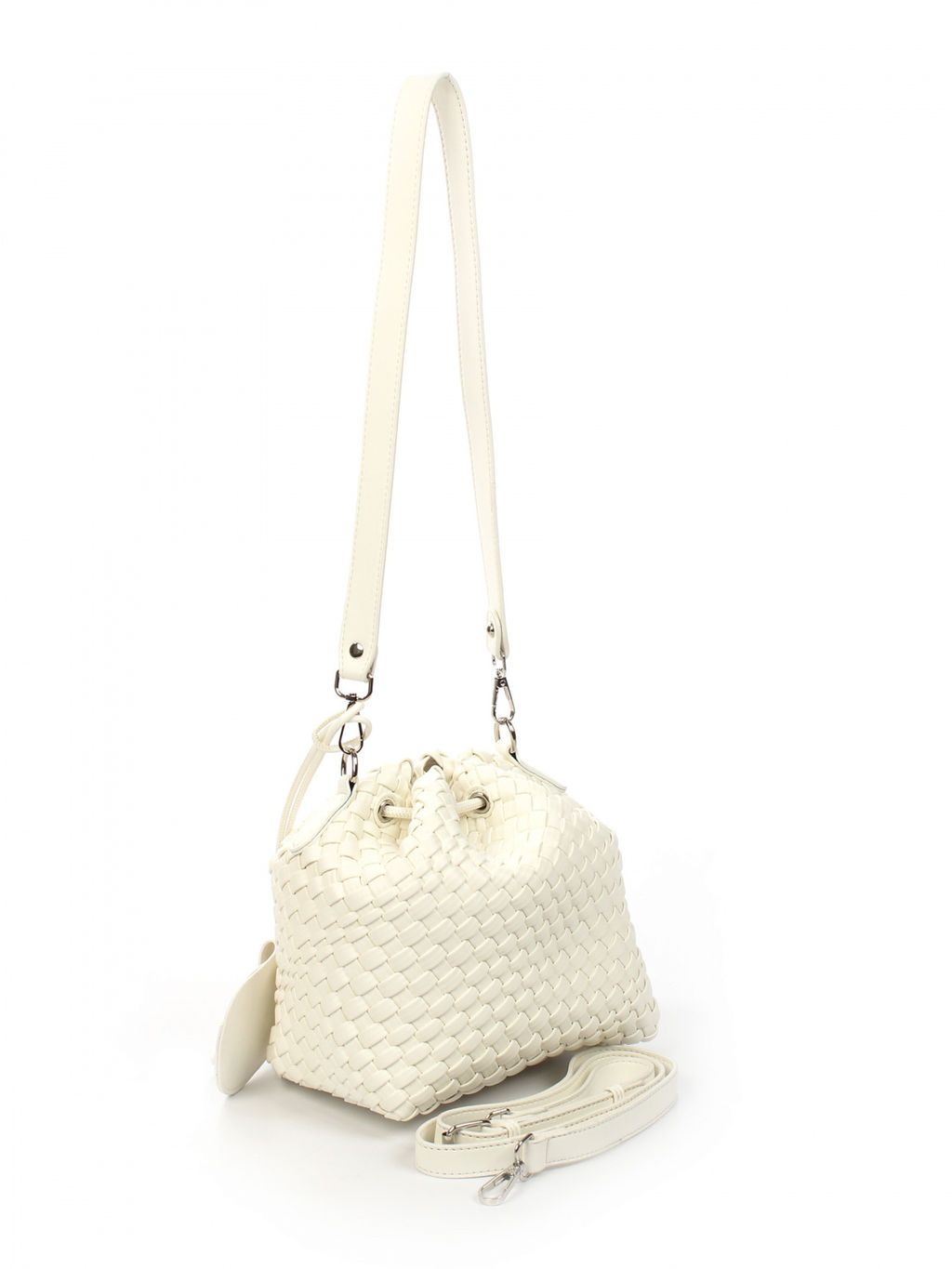 LACCOMA сумка СУ038-белый эко кожа хлопок  фото 2