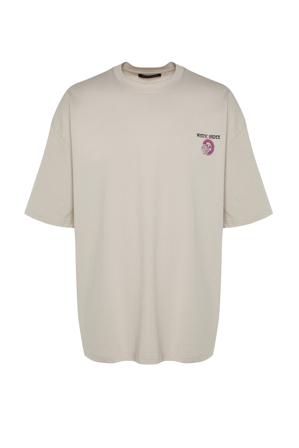 Tas Oversize/Genis Kesim %100 Pamuklu Mistik Bask?l? T-Shirt TMNSS23TS00165