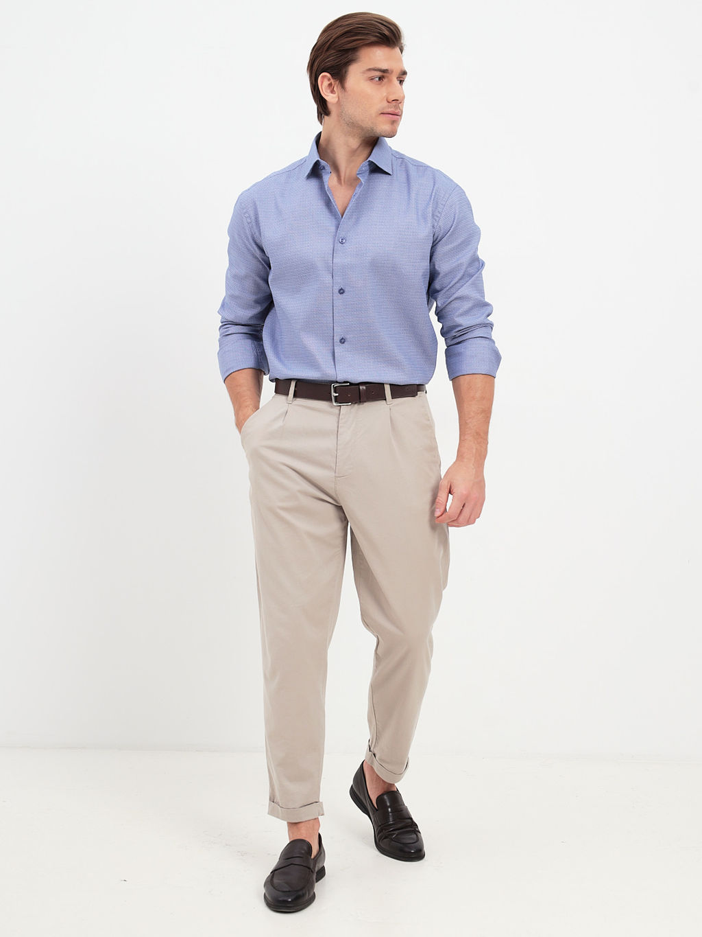 Сорочка мужская длинный рукав GREG 213/131/0102/Z/1p  фото 7