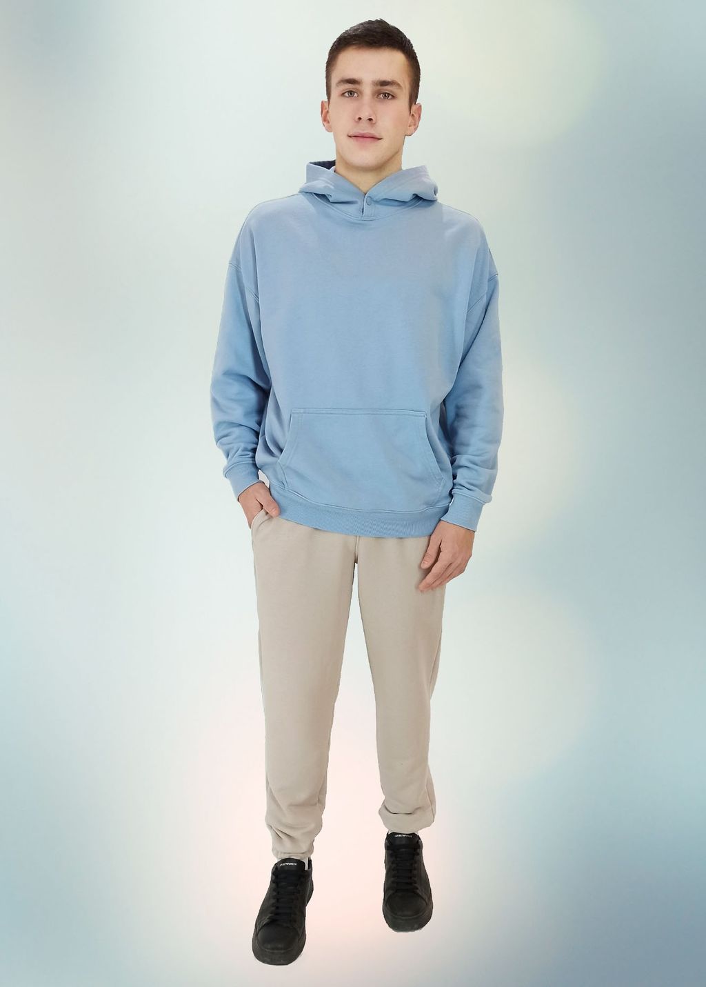 МТ0362 Трико мужское футер петельчатый бежевый - АстраТекстиль фото 2