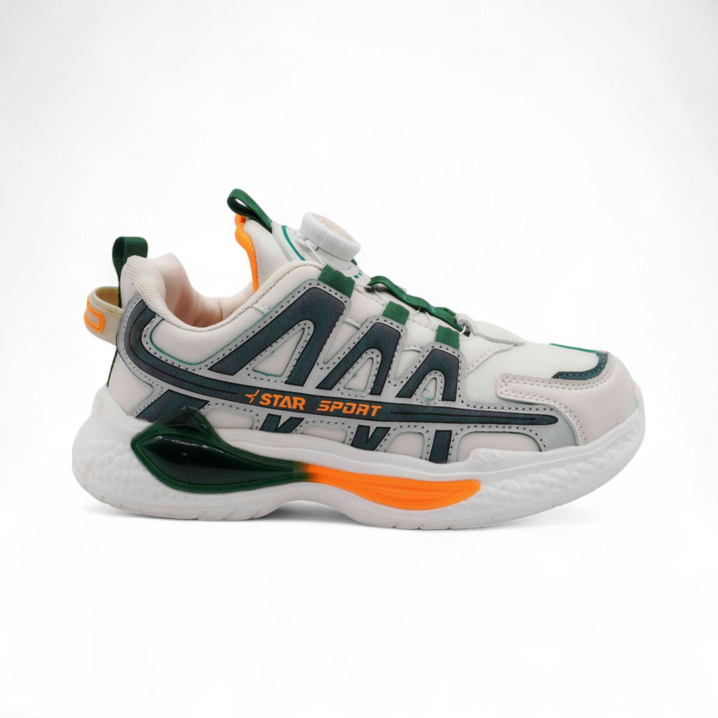 Кроссовки А7221-8 бело зеленые - Sport фото 2