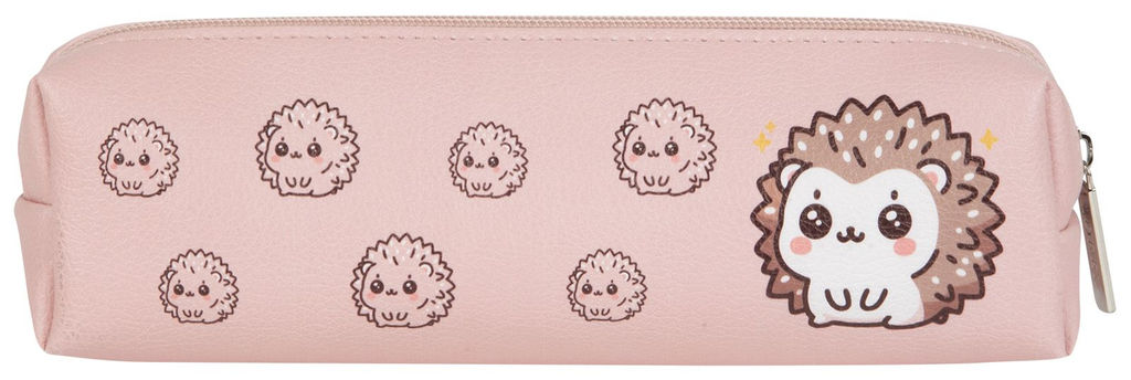 Пенал-тубус 1 отделение LOREX KIDS HEDGEHOG 40х60х200 мм бежевый, кож/зам