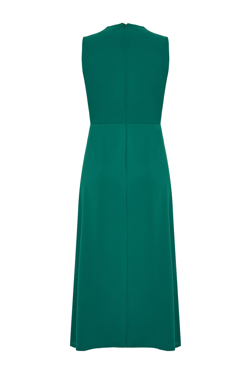 TRENDYOLMILLA Pembe Degaje Yaka Etegi Kesik Detayl? Midi Dokuma Elbise TWOSS24EL00390 фото 8