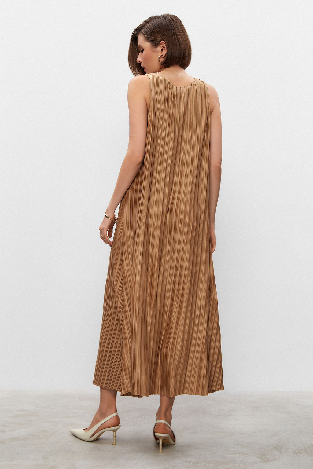 Платье миди плиссе - Mollis фото 5