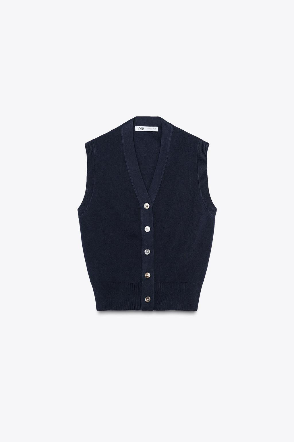 PLAIN KNIT VEST - Zara фото 5