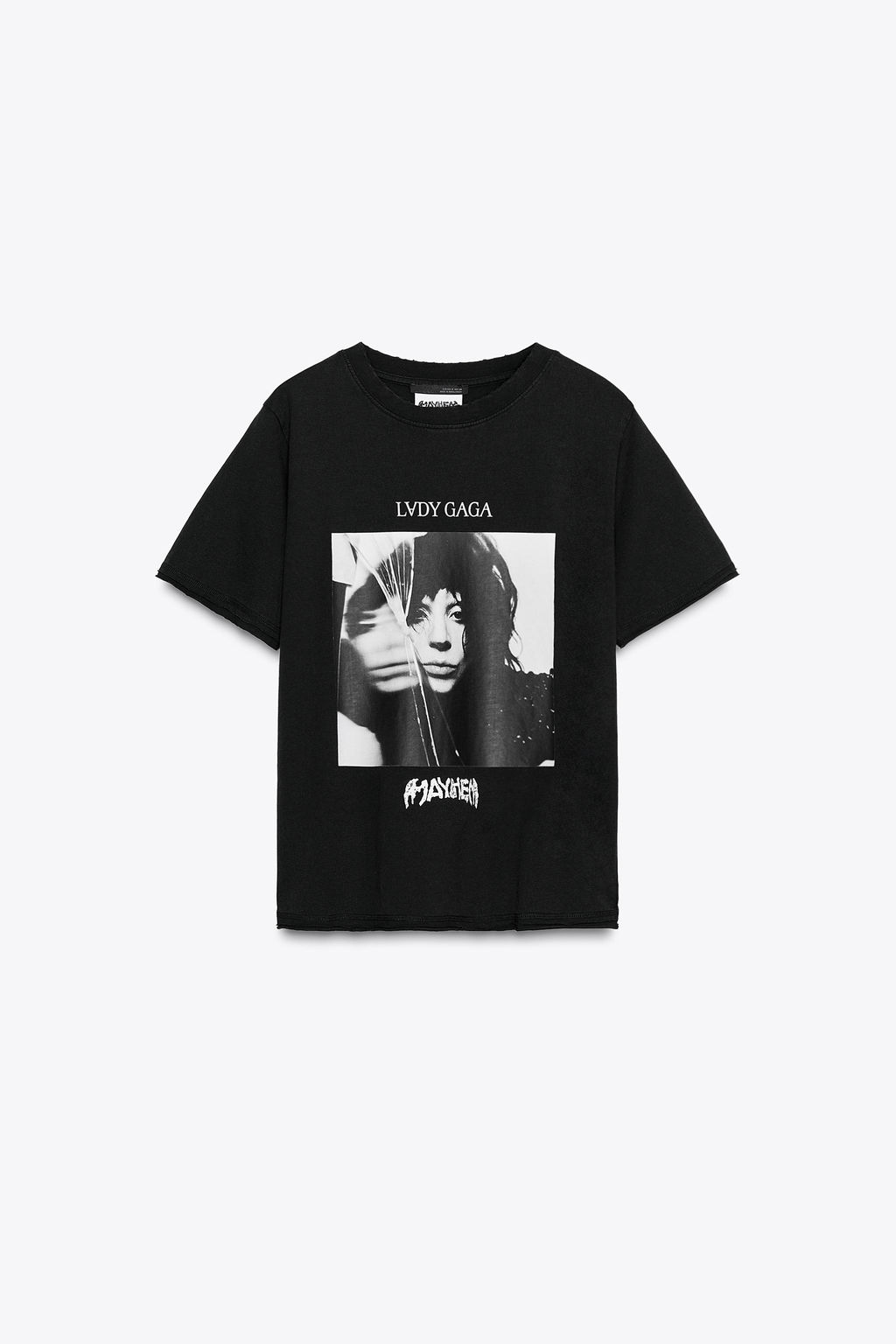 LADY GAGA FADED-EFFECT T-SHIRT - Zara фото 12