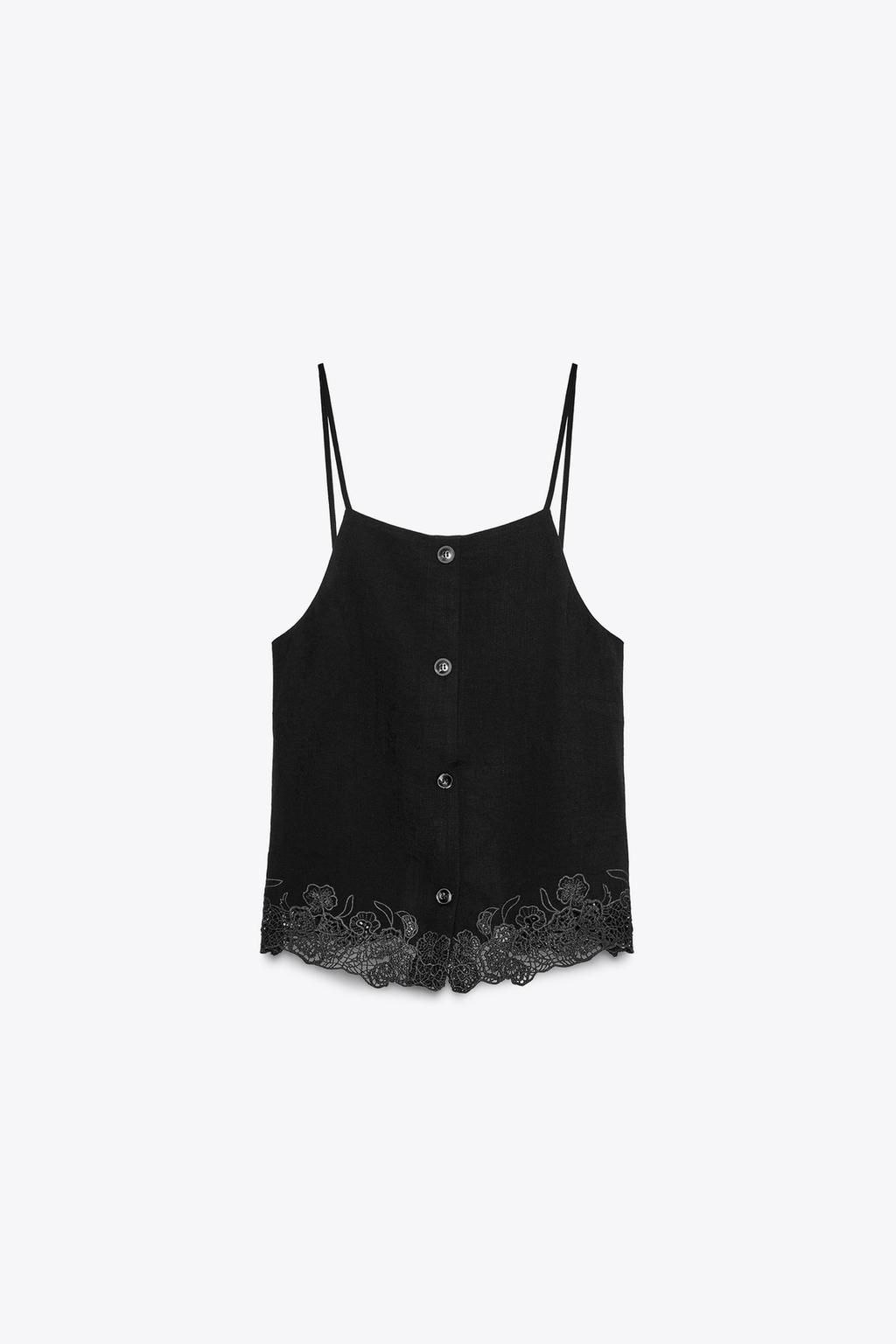 OPEN BACK EMBROIDERED TOP - Zara фото 3