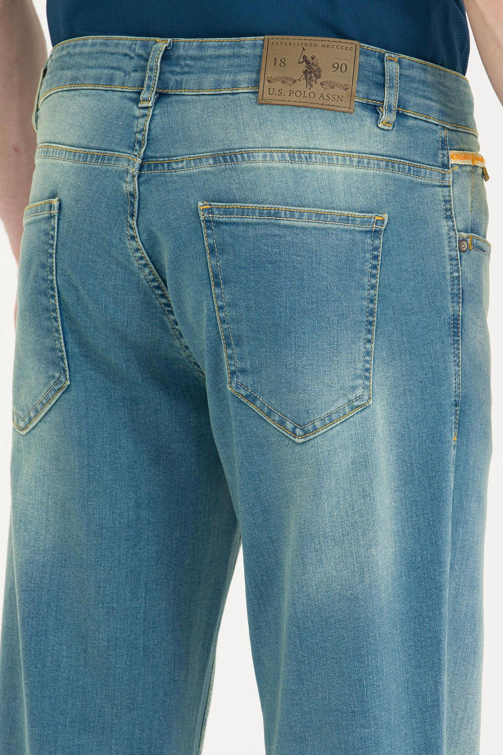 Мужские голубые джинсы - U.s. polo assn фото 7