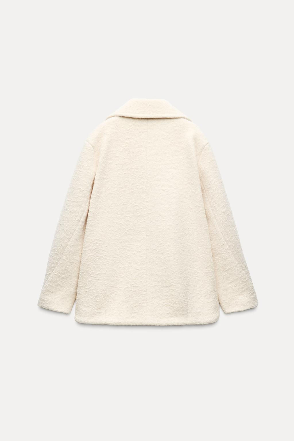 BOUCLE DOUBLE-BREASTED COAT - Zara фото 11